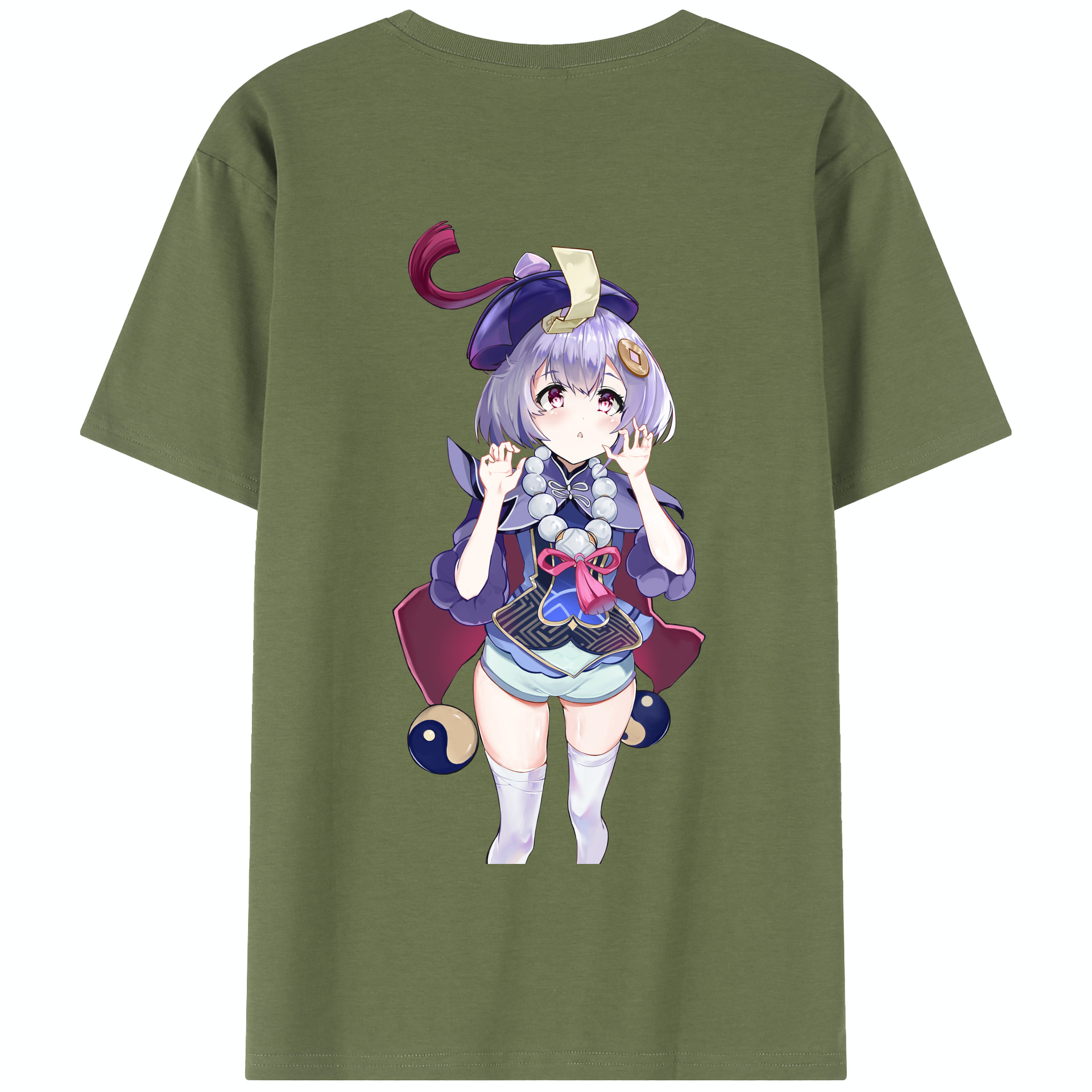 げんし神 七七 なな  genshin Nana 綿100％半袖Tシャツ（背面プリント）